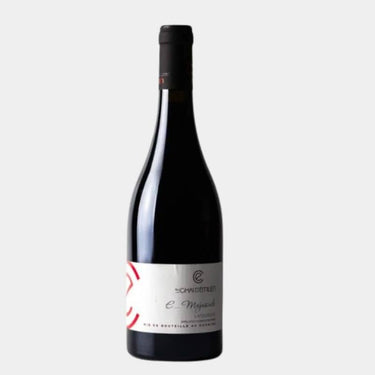 Bouteille de Majuscule 2022, vin rouge bio du Languedoc signé Le Chai d’Émilien E.